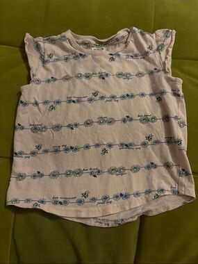 Girls' Pink Floral Stripe Carhartt Tee - Kids Shirts & Tops